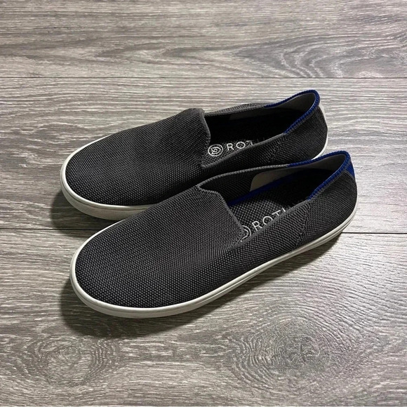 Rothy’s Rothy's  Sneaker Steel Gray Textile Youth Comfort Shoes Girl/Boys - Picture 2 of 6